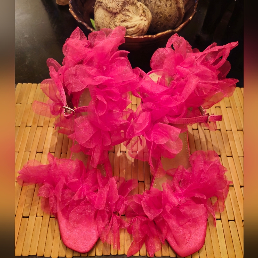Flower Petal Sexy Stiletto Sandals
